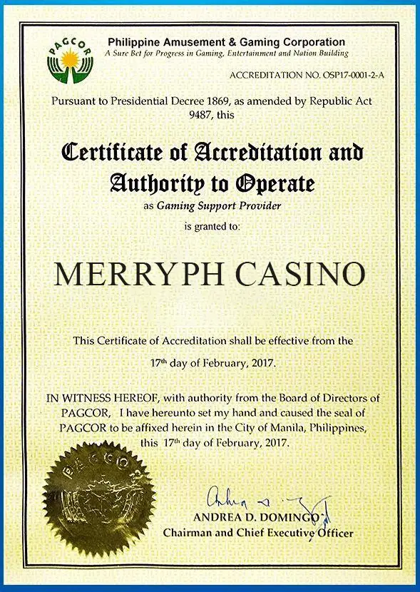 MerryPH Casino: Pagcor License